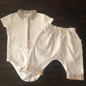Authentic Burberry Outfit Size 6m